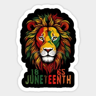 Juneteenth Men Women African American black lion 1865 king Sticker
